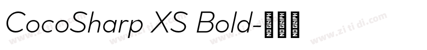 CocoSharp XS Bold字体转换